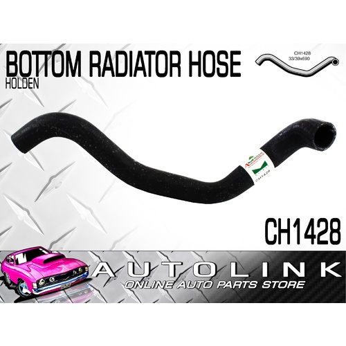 MACKAY CH1428 BOTTOM RADIATOR HOSE TO PIPE FOR HOLDEN JB JD CAMIRA 1.6L 1.8L