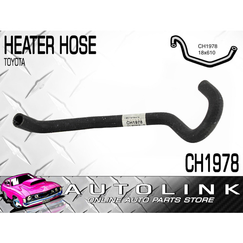 MACKAY HEATER HOSE CH1978 FOR TOYOTA CAMRY SXV10 4 CYL 2.2L 5SFE 1995 - 1998 x1