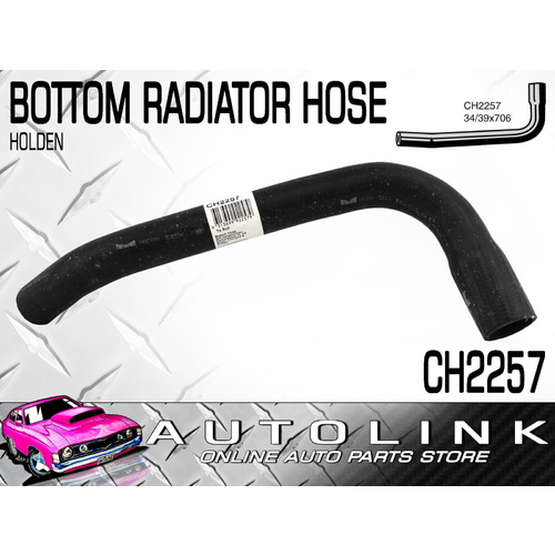MACKAY BOTTOM HOSE CH2257 FOR HOLDEN VX COMMODORE V6 3.8L SUPERCHARGED 00 - 02