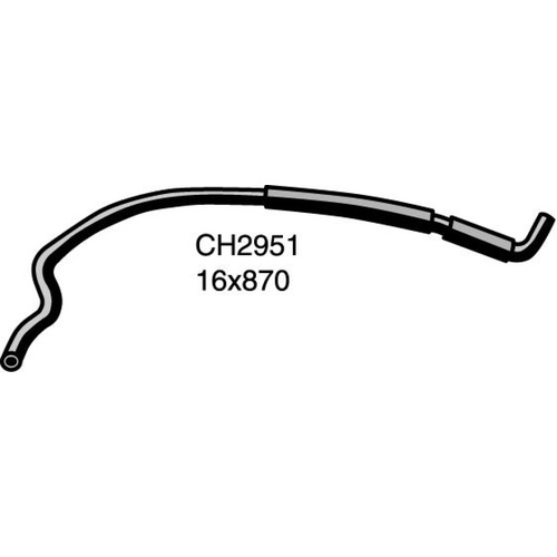 Mackay CH2951 Heater Hose for Nissan Patrol GU Y61 4.2L TD42 Diesel Inc Turbo