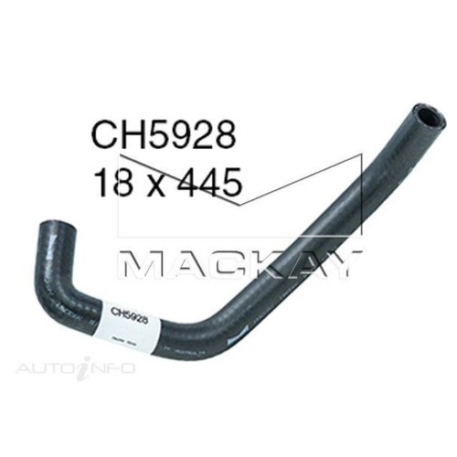 Mackay CH5928 Heater Hose for Hyundai iLoad & iMax 2.5L D4CB Turbo Diesel