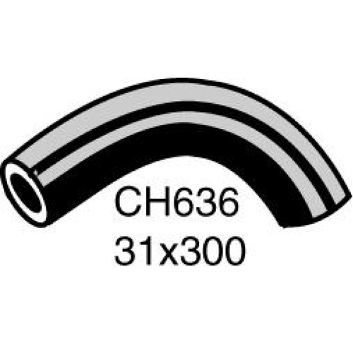 Mackay CH636 Top Radiator Hose for Bedford & Holden HD HR 6cyl Models 