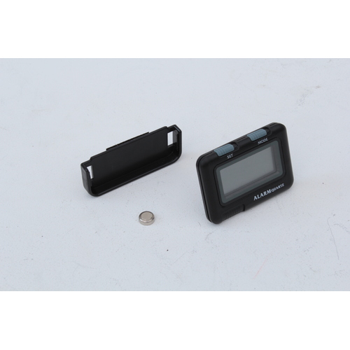 DIGITAL ALARM CLOCK WITH STAND & MOUNTING BRACKET, LARGE LCD DISPLAY (BATT INC)