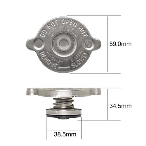 Tridon CR1390 Radiator Cap 13 Psi 90 Kpa for Layland Mini & Moke 1.1L