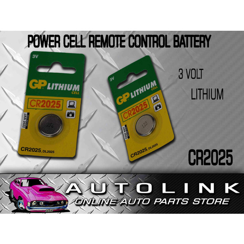 POWER CELL CR2025 3V BATTERY CENTRAL LOCKING REMOTE CONTROL CAR ALARM 