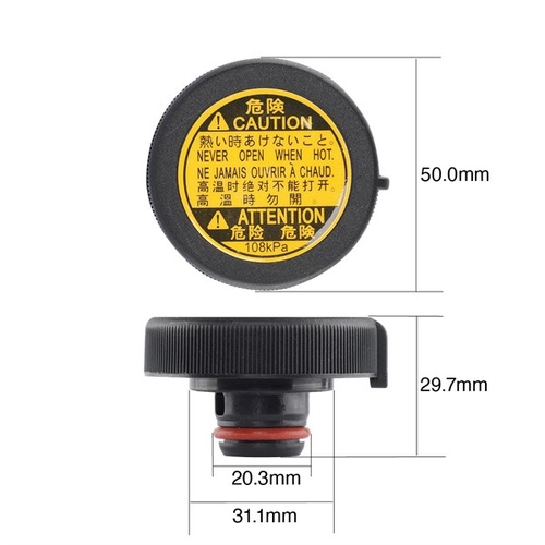 Tridon CV16110 Radiator Cap for Ford Honda Hyundai Lexus Toyota Models Check App