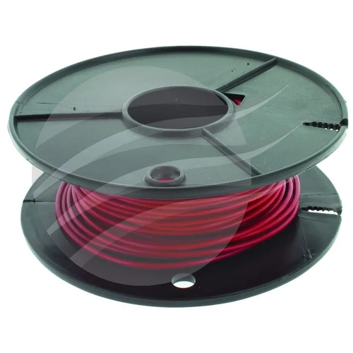 Tycab CW1505 5mm Single Core Auto Cable Red 12 Volt 20 Amp Wire 30m Roll
