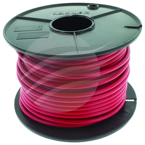 Tycab CW1605 6mm Single Core Auto Cable Red 12 Volt 30 Amp Wire 30m Roll