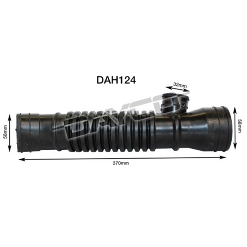 DAYCO DAH124 AIR INTAKE HOSE FOR FORD COURIER PD 2.5L 4cyl DIESEL 1996 - 1998