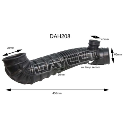 DAYCO AIR INTAKE HOSE FOR DAEWOO NUBIRA J100 2.0L X20SE 4CYL 1997-1999 DAH208 