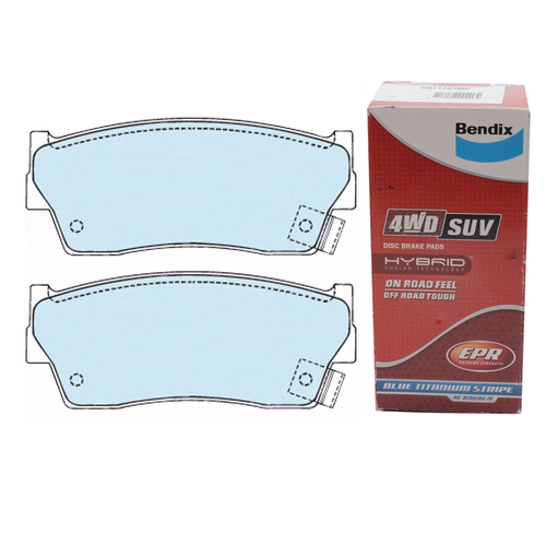 Bendix Brake Pads 4WD Front for Suzuki X90 1.6L 4cyl 3/1996-6/1998 DB1134-4WD