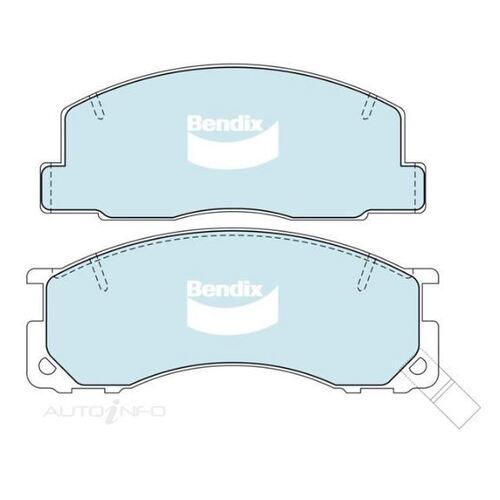 BENDIX DB1215-4WD FRONT BRAKE PADS FOR TOYOTA ESTIMA CXR10 CXR20 2.2L 3C-TE