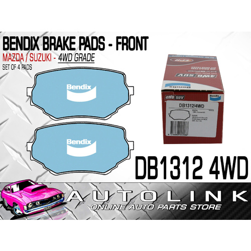 BENDIX BRAKE PADS FRONT FOR MAZDA PROCEED TF11 TF31 TJ11 TJ31 TJ32 TJ62 1996-ON