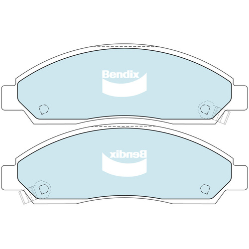 BENDIX DB1468-4WD FRONT BRAKE PADS FOR HOLDEN COLORADO RODEO & ISUZU D-MAX