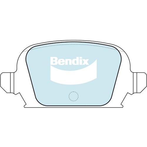 BENDIX DB1472EURO REAR BRAKE PADS FOR HOLDEN BARINA & TIGRA