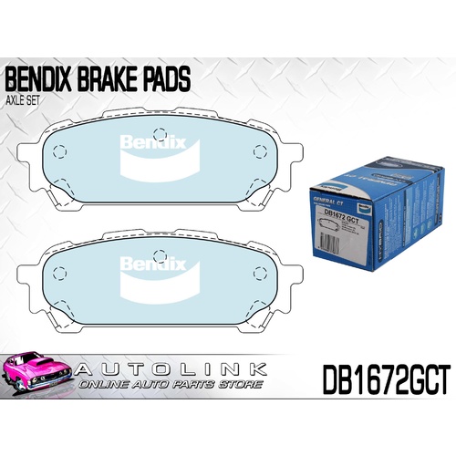 BENDIX REAR BRAKE PADS FOR SUBARU IMPREZA GD GG FLAT4 2001-2006 DB1672GCT