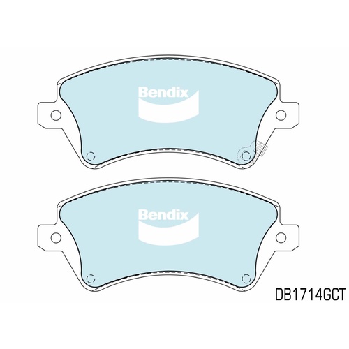 BENDIX FRONT BRAKE PADS FOR TOYOTA COROLLA ZZE122R 10/2001-4/2007 DB1714GCT 
