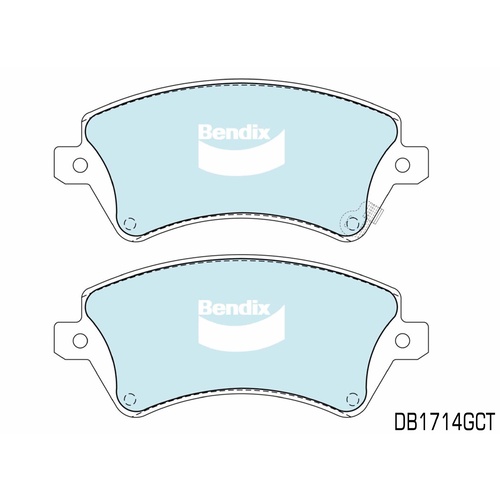 BENDIX FRONT BRAKE PADS FOR TOYOTA COROLLA ZZE122R 10/2001-4/2007 DB1714GCT 