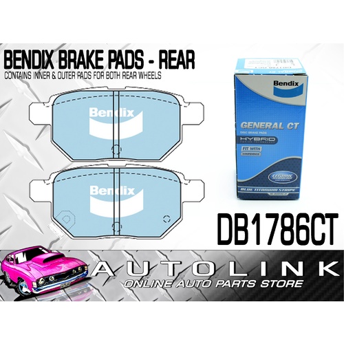 Bendix Brake Pads DB1786GCT for Lexus CT 200H ZWA10 1.8L 2ZR-FXE 2011-On