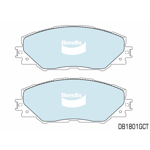 BENDIX FRONT BRAKE PADS FOR TOYOTA PRIUS ZVW40R 1.8L HYBRID 2011-ON DB1801GCT