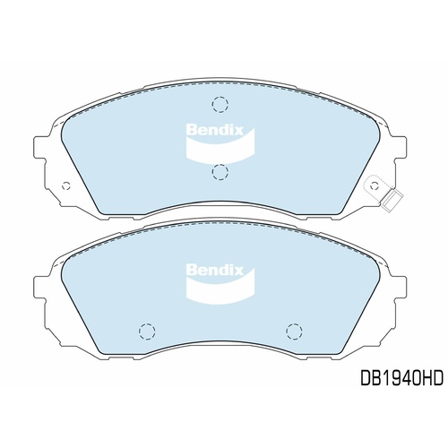 BENDIX HEAVY DUTY FRONT BRAKE PADS FOR HYUNDAI iLOAD iMAX 2008-2018 DB1940HD