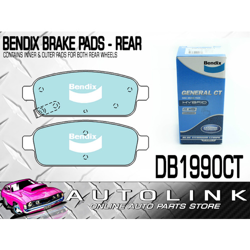 BENDIX BRAKE PADS REAR FOR HOLDEN CRUZE 1.8lt 2.0lt TD SEDAN 9/2009 - ONWARDS