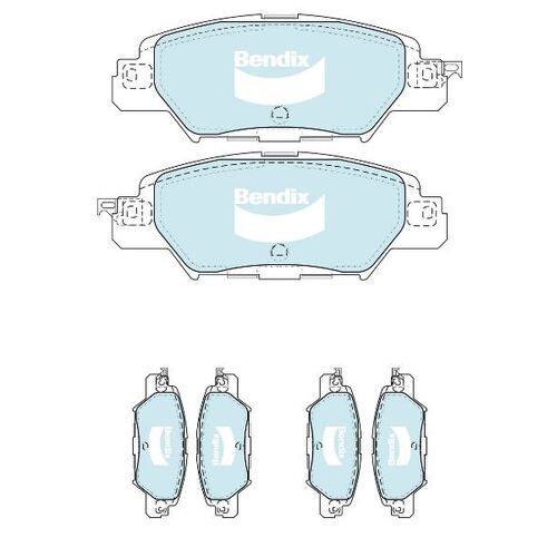 Bendix DB2414-4WD Rear Brake Pads for Mazda CX5 Model with Electric Park Brake