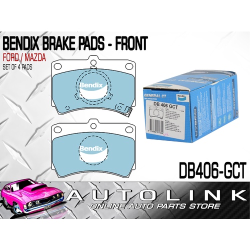 BENDIX BRAKE PADS DB406GCT FOR 