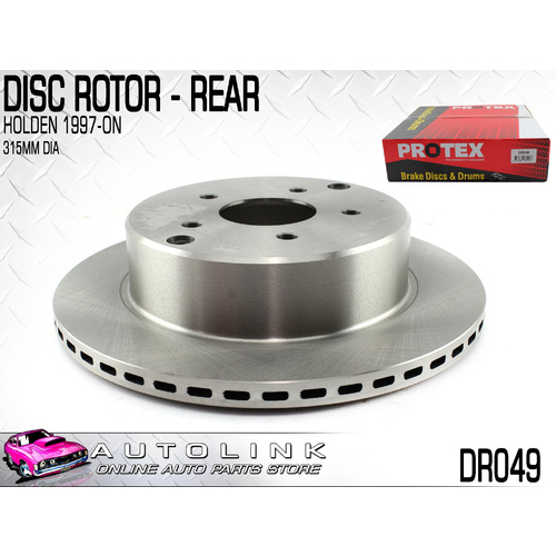 Protex Rear Disc Rotor for HSV Senator VT VX VY VZ (315mm Dia) 1997-2006 DR049 x1