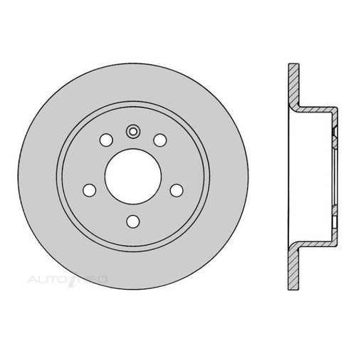 PROTEX DR111B REAR BRAKE DISC ROTOR FOR FORD FALCON EA2 EB ED CHECK APP x1