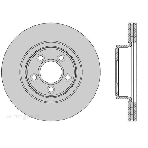 PROTEX DR12316 FRONT DISC ROTOR FOR FORD FALCON BA BF FG & TERRITORY 322mm x1