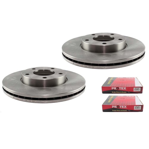 Protex Front Disc Rotors for Mazda 3 BK BL 2.0L 2003-2014 DR12346 x 2
