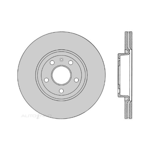 Protex DR12481 Front Disc Rotor for Audi Cupra Skoda & Volkswagen Models