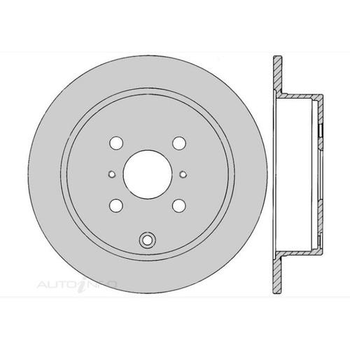 PROTEX DR713 REAR DISC ROTOR FOR TOYOTA COROLLA ZZE122 JAPANESE BUILD x1