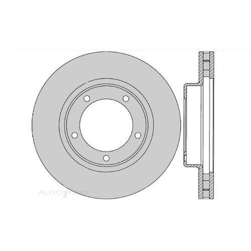 Protex DR790 Front Brake Disc Rotor for Toyota Landcruiser HDJ78 79 VDJ76 78 79