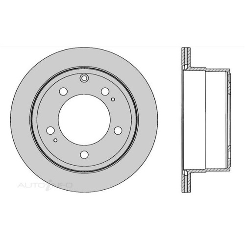 Protex DR794 Rear Brake Disc Rotor for Toyota Landcruiser HDJ78 79 VDJ76 78 79