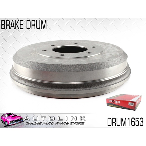 Protex Rear Brake Drum for Holden Rodeo TF 2DR 4DR 1988-2003 DRUM1653 x1