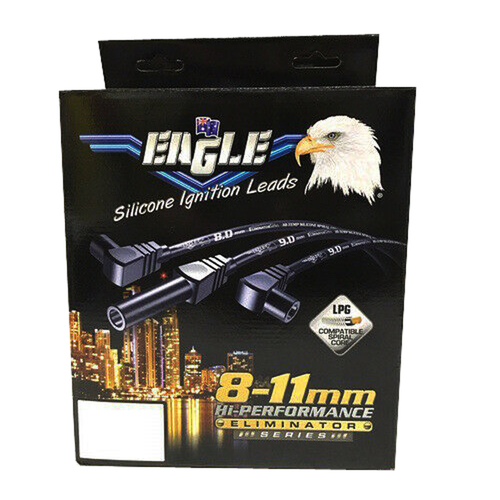 Eagle E9849BK Black Ignition Lead Set Around R/C for SBC Chev V8 Hei 90º Ends