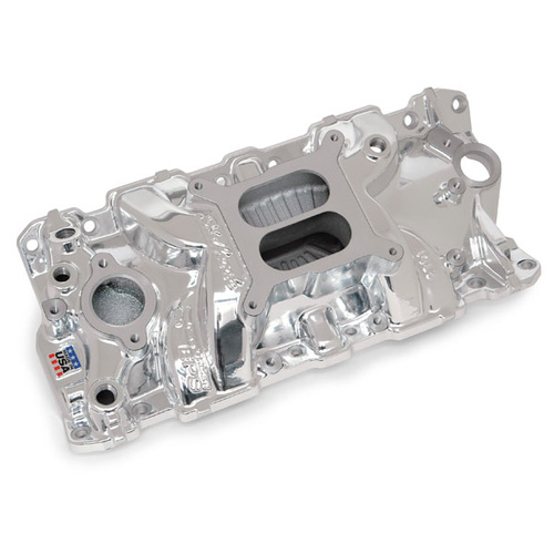 EDELBROCK PERFORMER EPS ENDURA FINISH INTAKE MANIFOLD NON EGR FOR CHEVY SB V8
