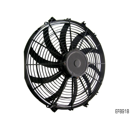 Maradyne 16" Thermo Fan S-blade 12V 160W Motor Low Profile - Reversible EF8918