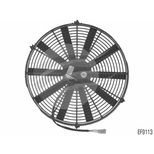 BACO STRAIGHT BLADE 16" REVERSIBLE 24V ELECTRIC THERMO FAN 230w MOTOR EF9113 