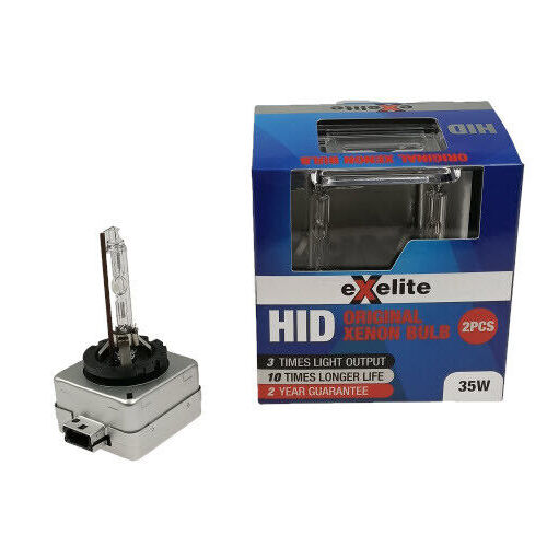 Exelite EXD1S D1S Hid 35w 6000K Headlight Globes Twin Pack