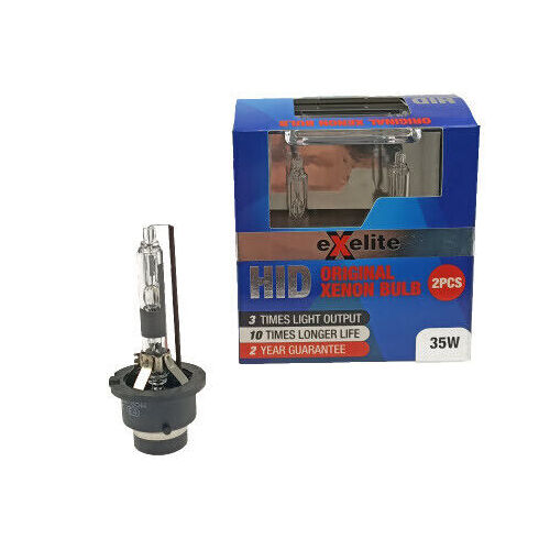 Exelite EXD2R D2R Hid 35w 6000K Headlight Globes Twin Pack
