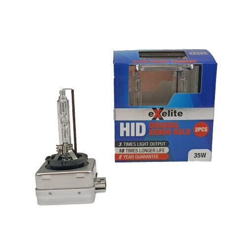 Exelite EXD3S D3S Hid 35w 6000K Headlight Globes Twin Pack