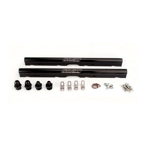 FAST 146033B-KIT BLACK BILLET ALUMINIUM FUEL RAIL KIT FOR LS2 LSXR INTAKE MANIFOLD