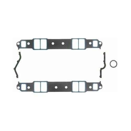 FEL-PRO FE1206 INLET MANIFOLD GASKET KIT FOR SMALL BLACK CHEV 1.31" x 2.21"