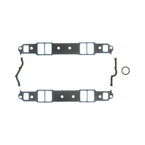 FEL-PRO FE1206 INLET MANIFOLD GASKET KIT FOR SMALL BLACK CHEV 1.31" x 2.21"