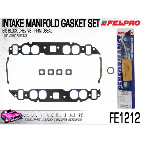 FELPRO INTAKE MAINFOLD GASKET SET FOR BIG BLOCK CHEV V8 OVAL PORT