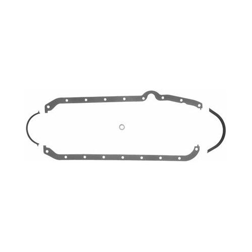 Felpro FE1803 Rubber Coated Fibre Oil Pan Gasket Set Suit SB Chev L/H Dipstick