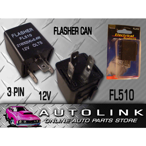 NICE FL510 ELECTRICAL FLASHER CAN 3 PIN FOR NISSAN PRAIRE SKYLINE